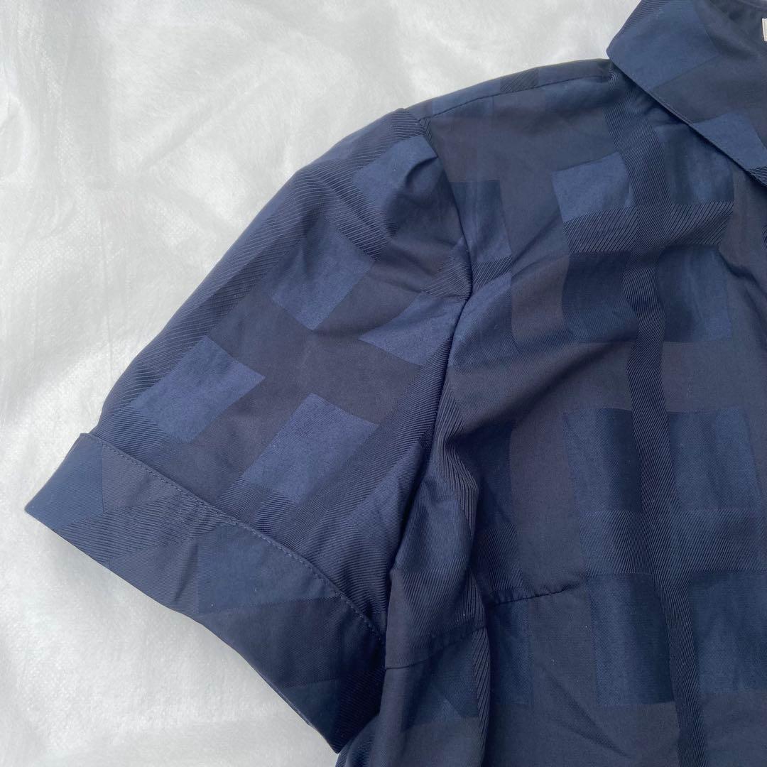 美品　DAKS ダックスシャドーチェックブラウス　現行 アナウンサー着用 42