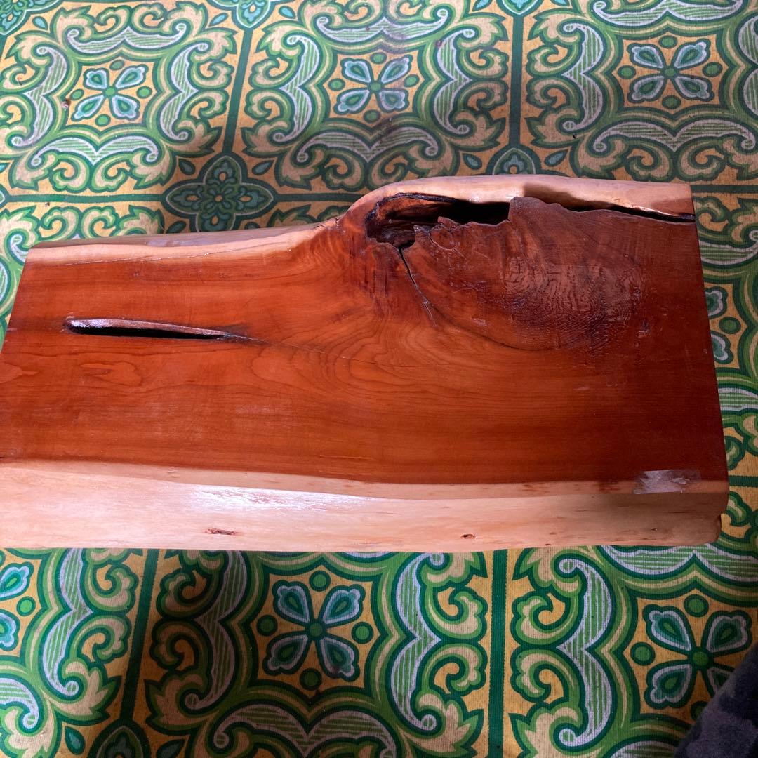 ①天然木製ミニテーブル