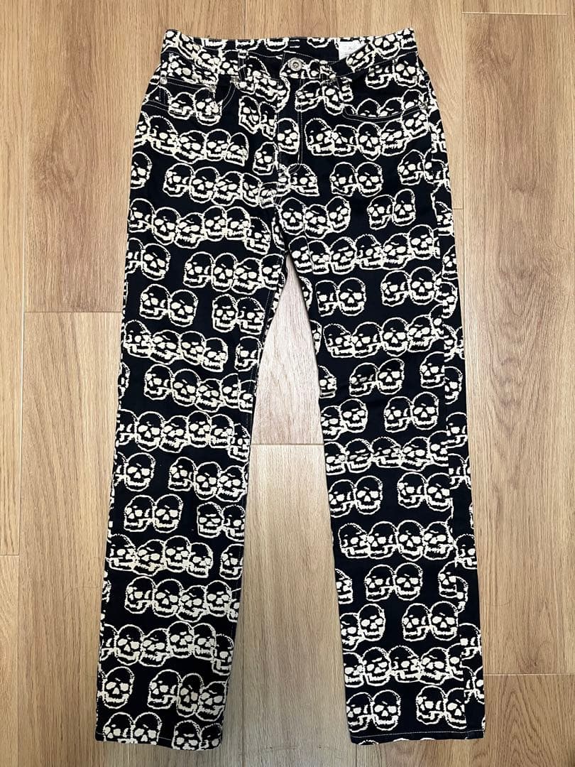 HYSTERIC GLAMOUR スカル柄 パンツ black