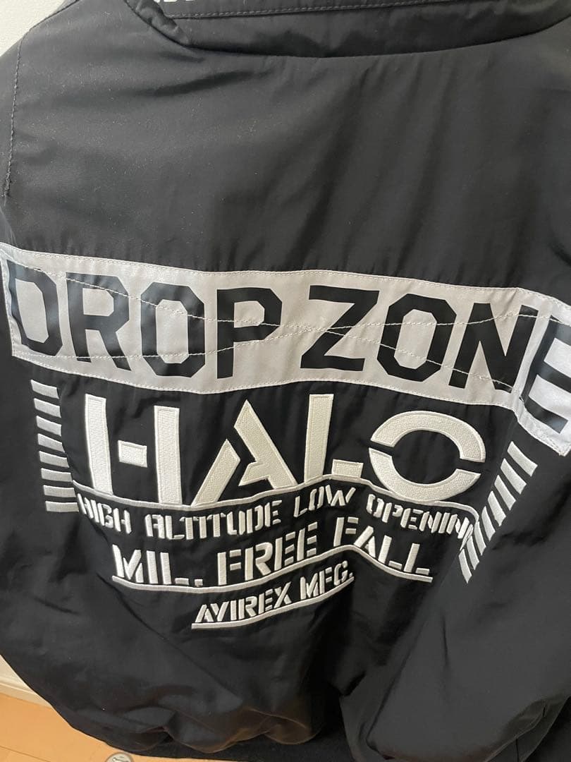 AVIREX MA-1 フライトジャケットHALO ブラック