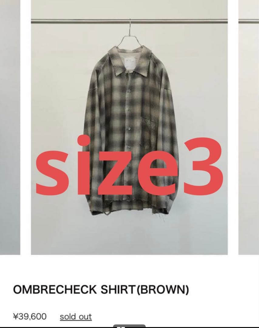 ANCELLM (アンセルム) / OMBRECHECK SHIRT 25SS
