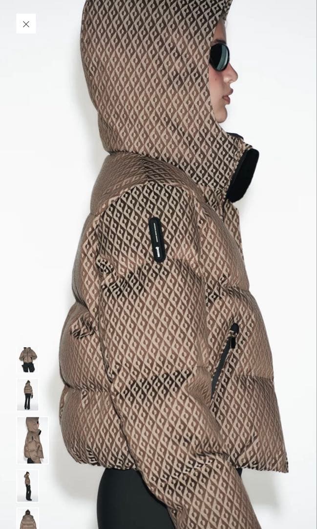 [新品] ZARA SKI 耐水加工ウィンドブレーカーダウンジャケット