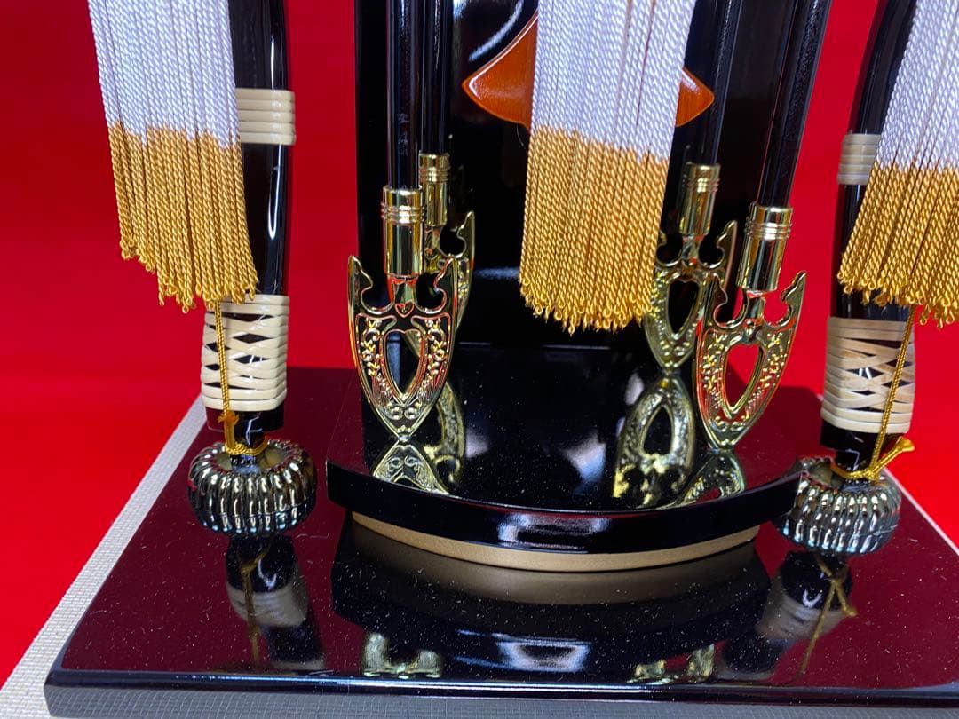 東京久月　家紋とお子様名入付破魔弓１５号・間口約３０×奥行約２４×高さ約５７㎝