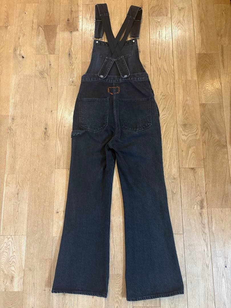 RHvintageブラックデニム サロペット