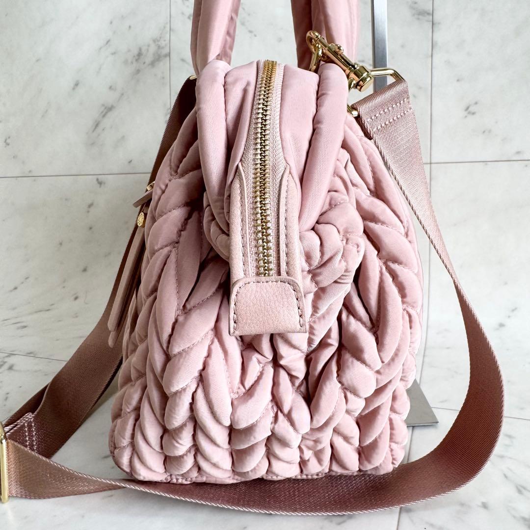 【美品】HAPP ハップ マザーズバッグ 2way ヘリンボーン ショルダー