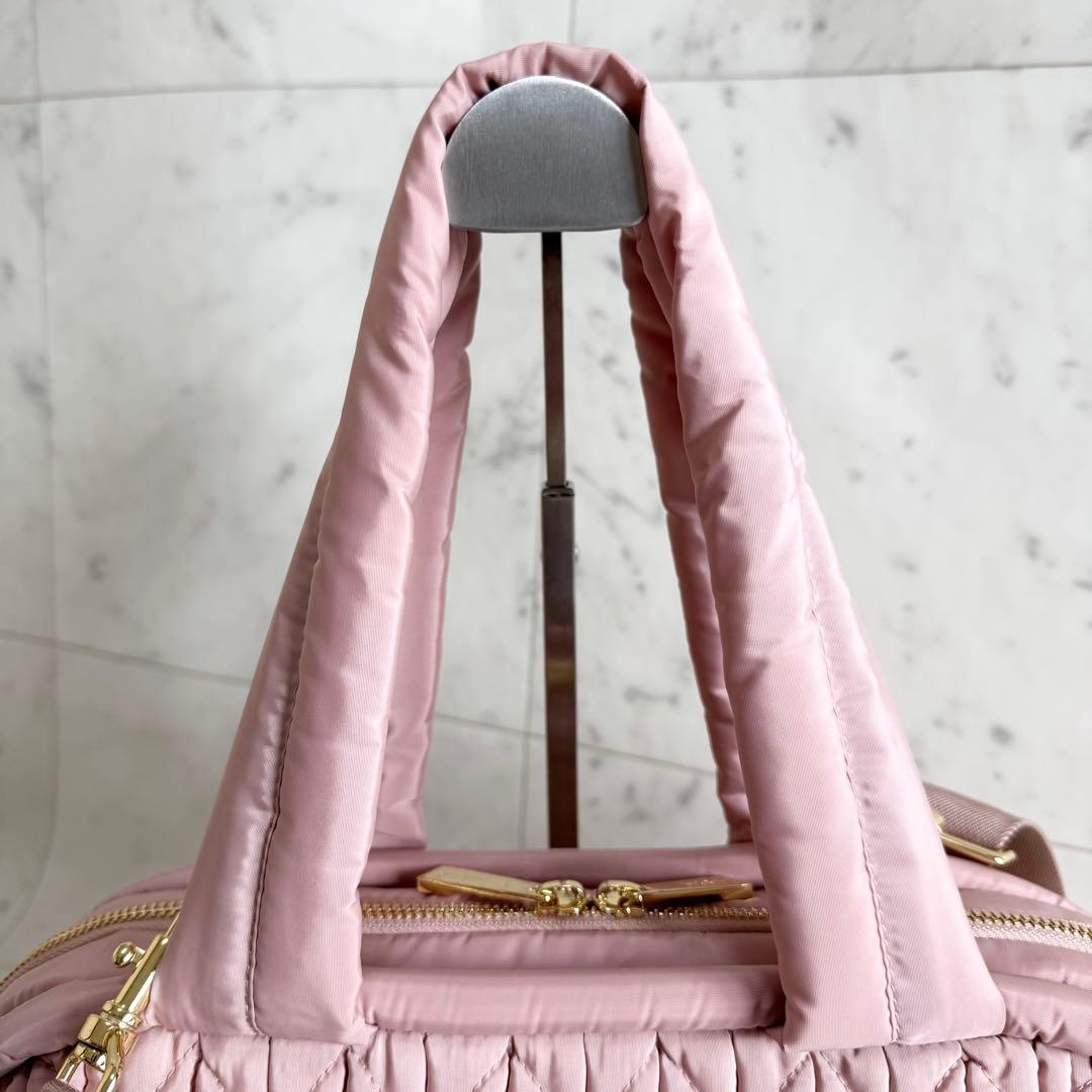 【美品】HAPP ハップ マザーズバッグ 2way ヘリンボーン ショルダー