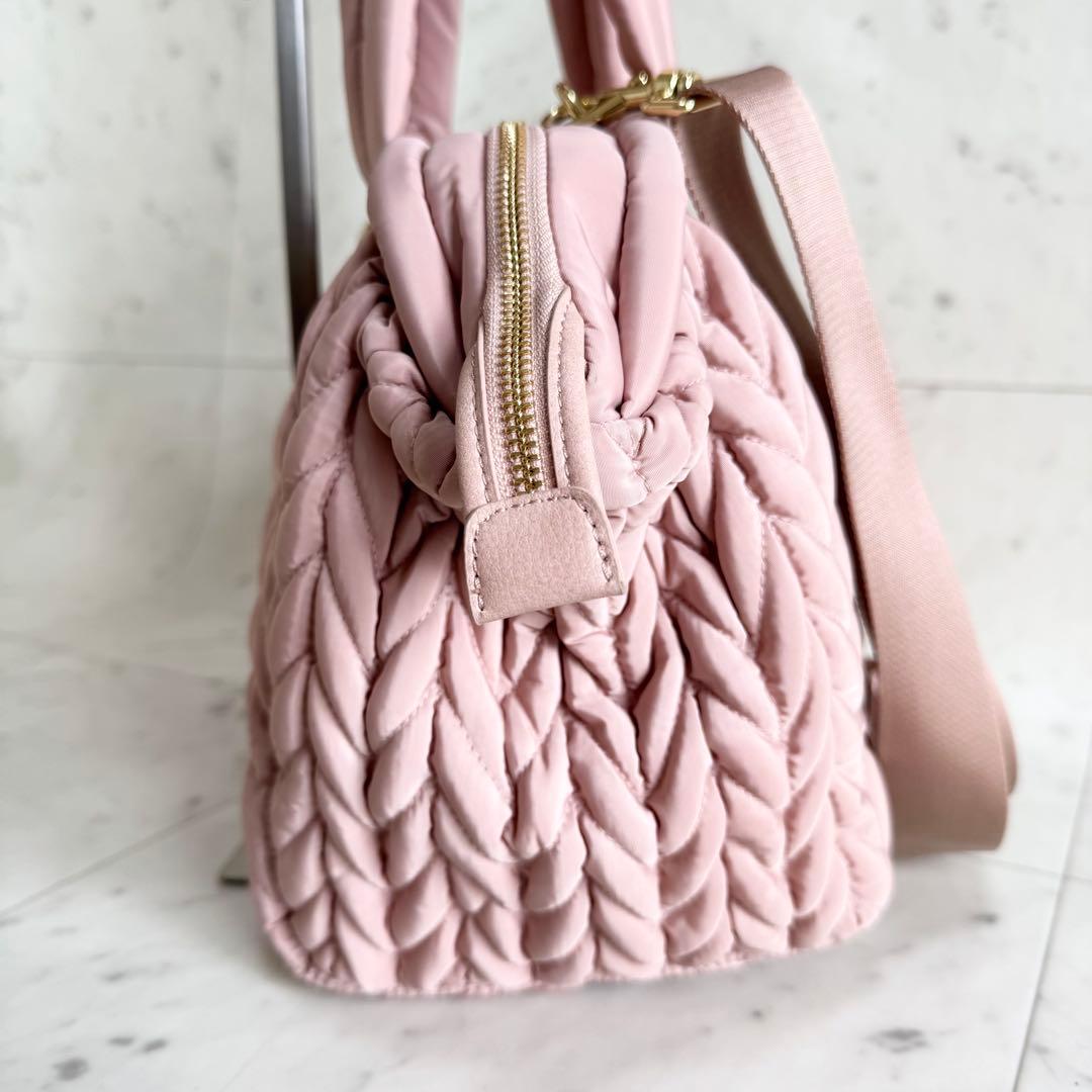 【美品】HAPP ハップ マザーズバッグ 2way ヘリンボーン ショルダー