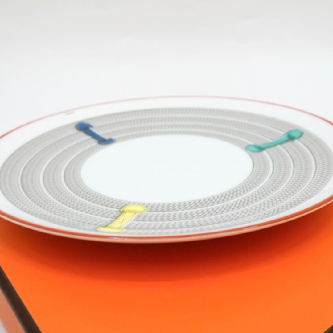 エルメス　デザートプレート　トレサージュ・エケストル　ペア　皿