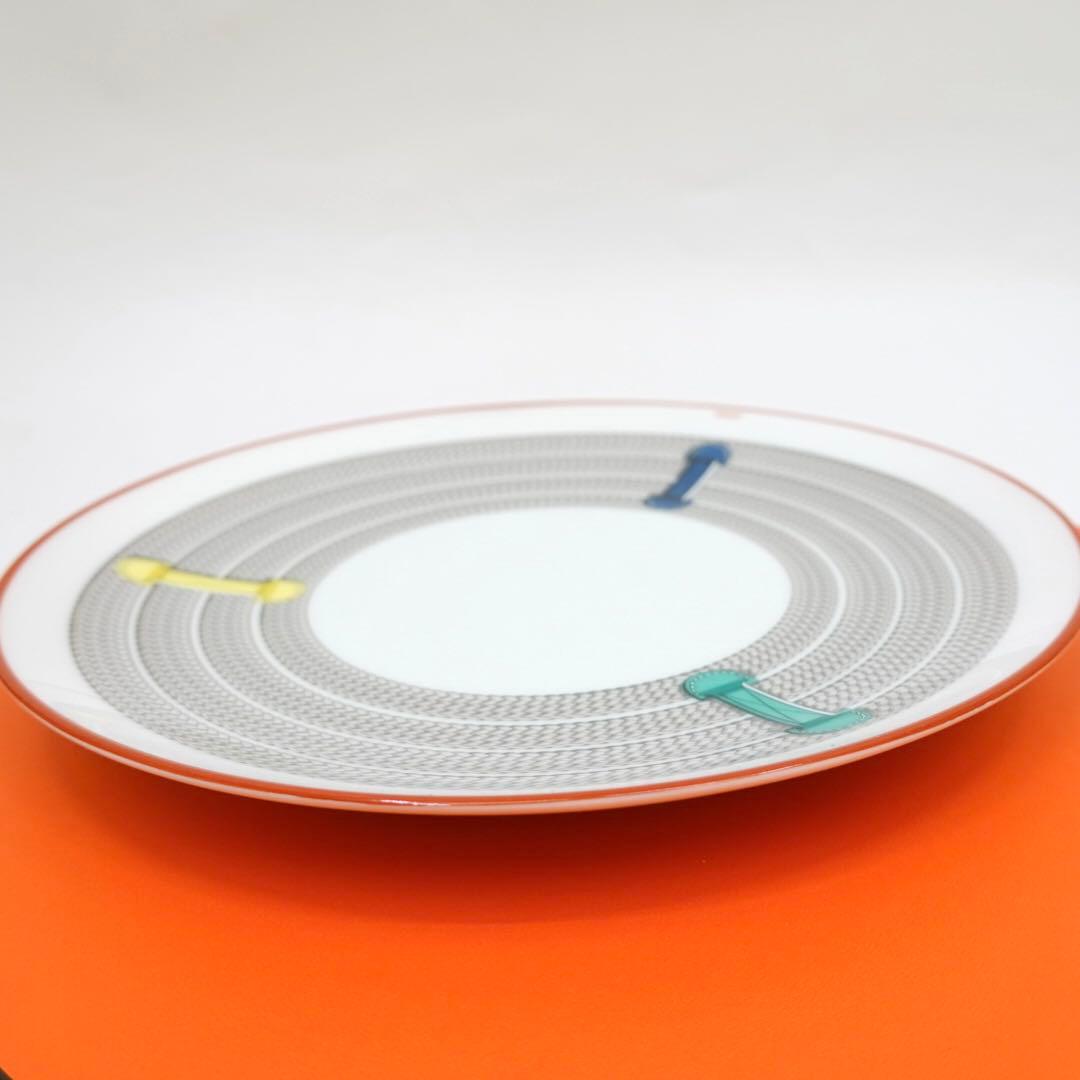 エルメス　デザートプレート　トレサージュ・エケストル　ペア　皿