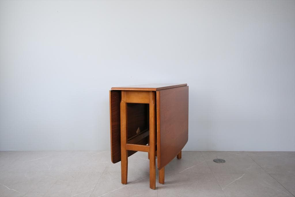 英国アンティークチーク材ゲートレッグテーブル/バタフライダイニング机92-109