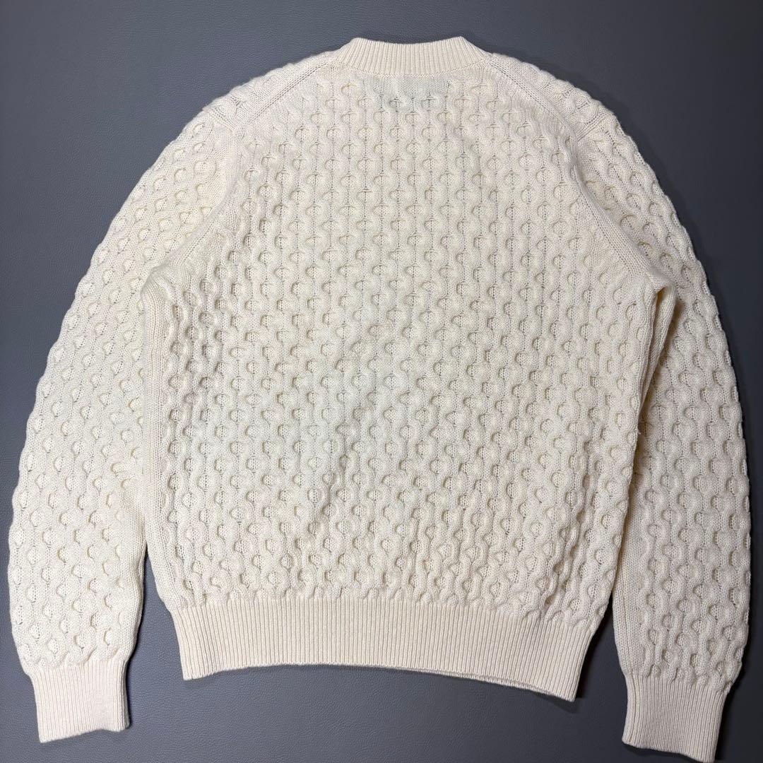 SLOANE カシミヤ ハニカム ケーブル クルーネック ニット セーター
