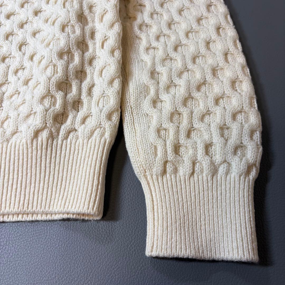 SLOANE カシミヤ ハニカム ケーブル クルーネック ニット セーター