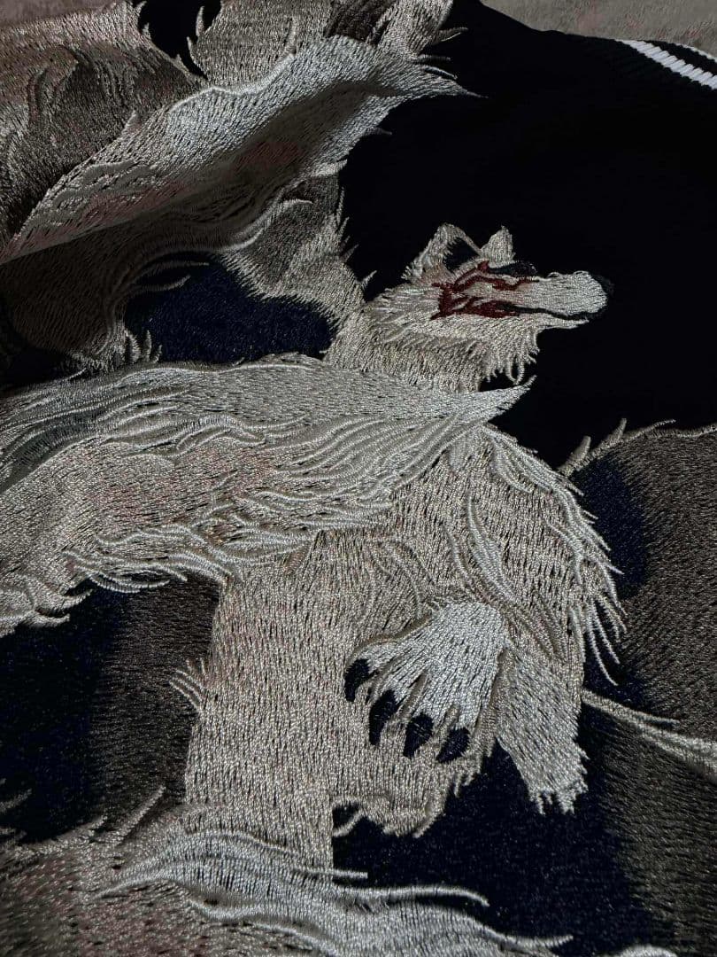 未使用 別珍 キツネ 桜 SKAJAN 日本スカジャン unisex 美品