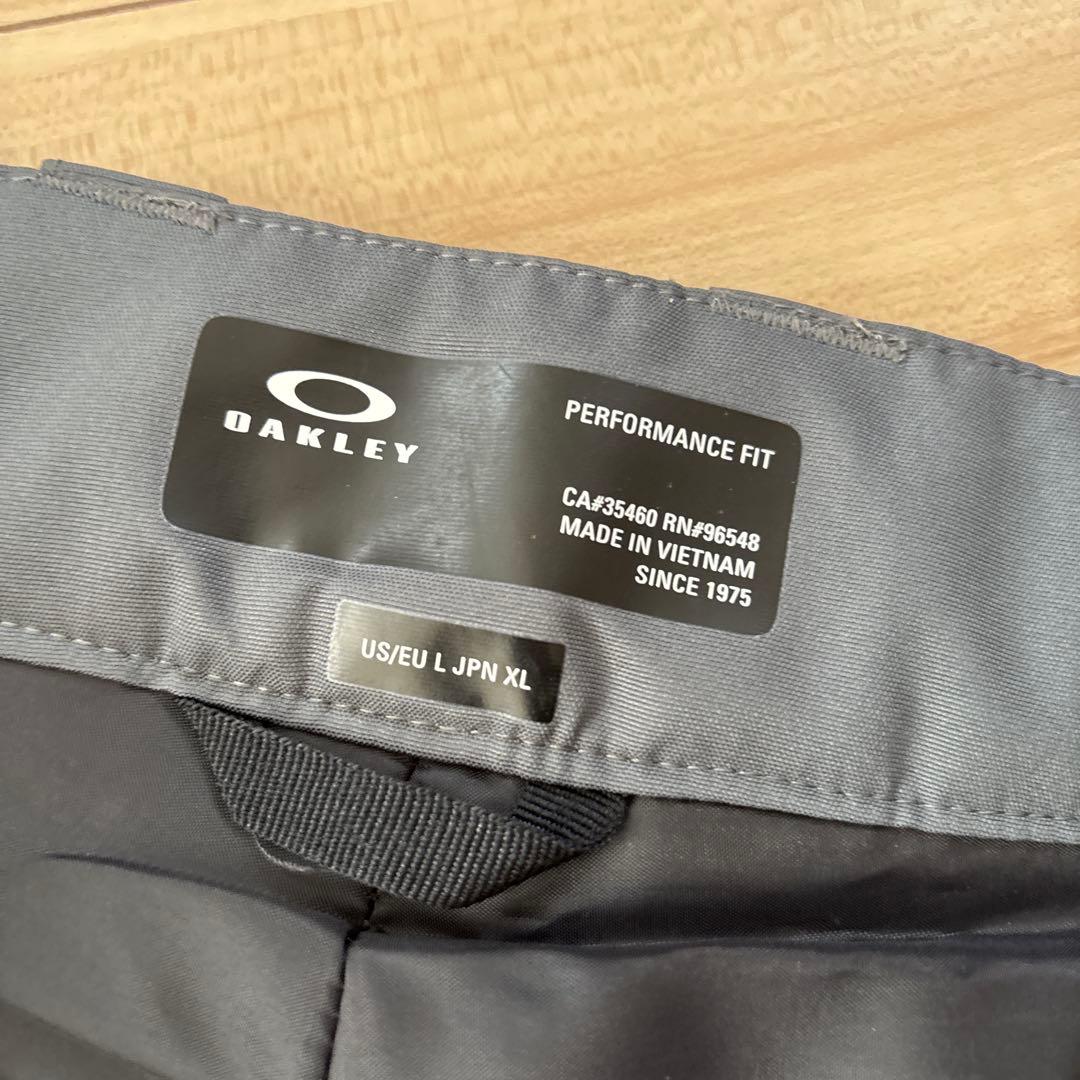 新品　オークリー　メンズ　スノーボードパンツ　グレー　撥水　日本XLサイズ