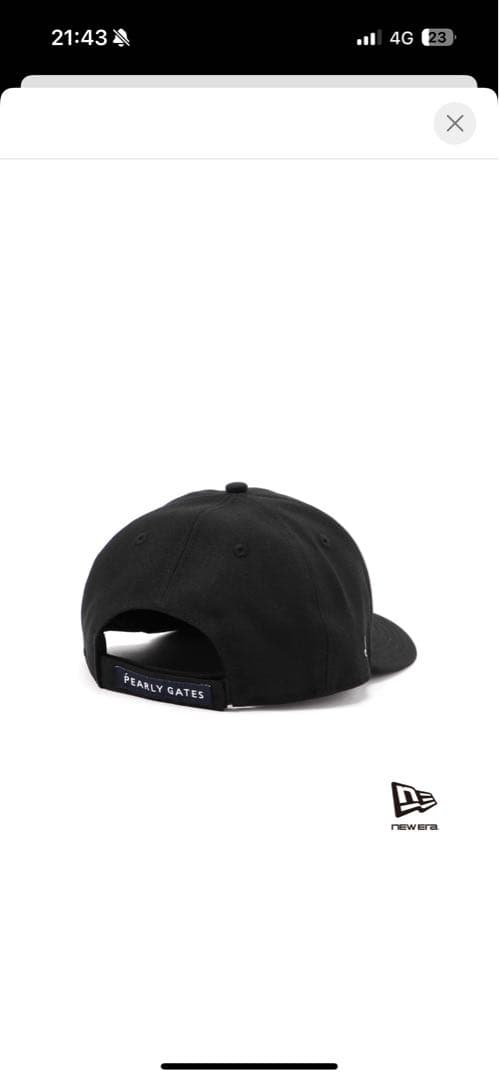 PG ブラックキャップ PEARLY GATES