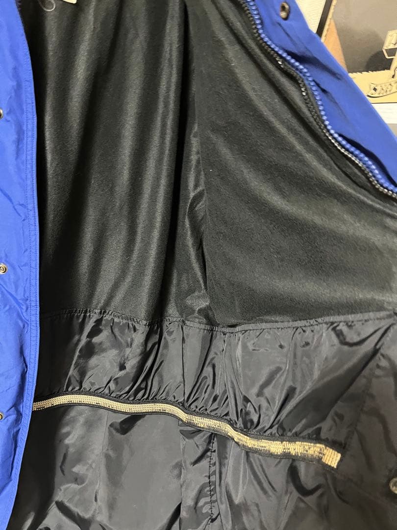 80s 90sノース マウンテンガイドジャケット アズテックブルー×ブラック