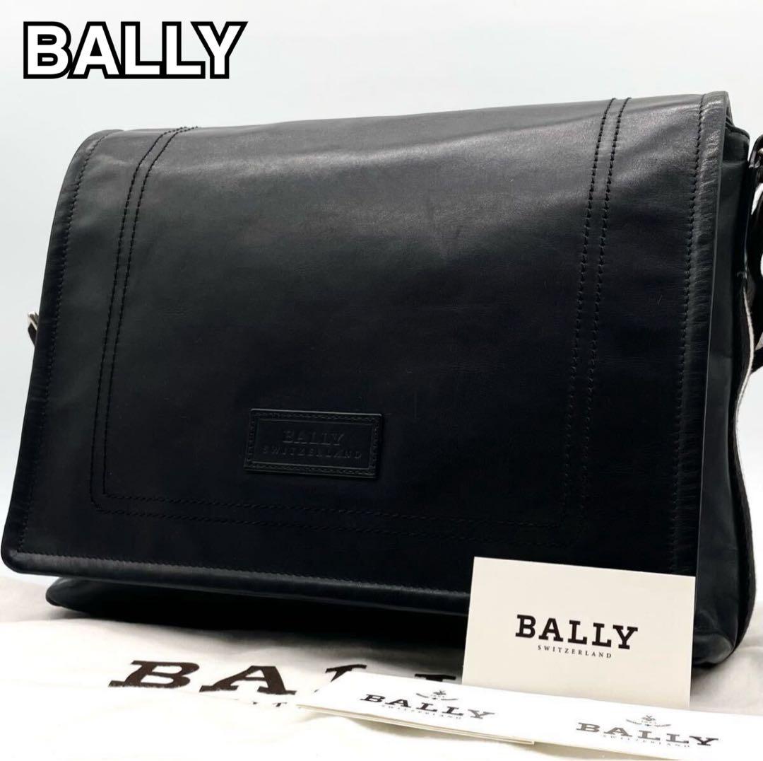 【極美品】バリー メッセンジャーバッグ ショルダーバッグ レザー A4 ブラック