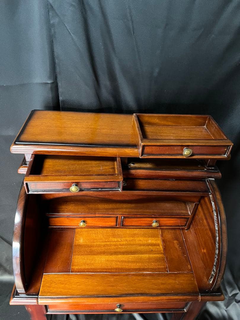 木製ロールトップライティングデスク