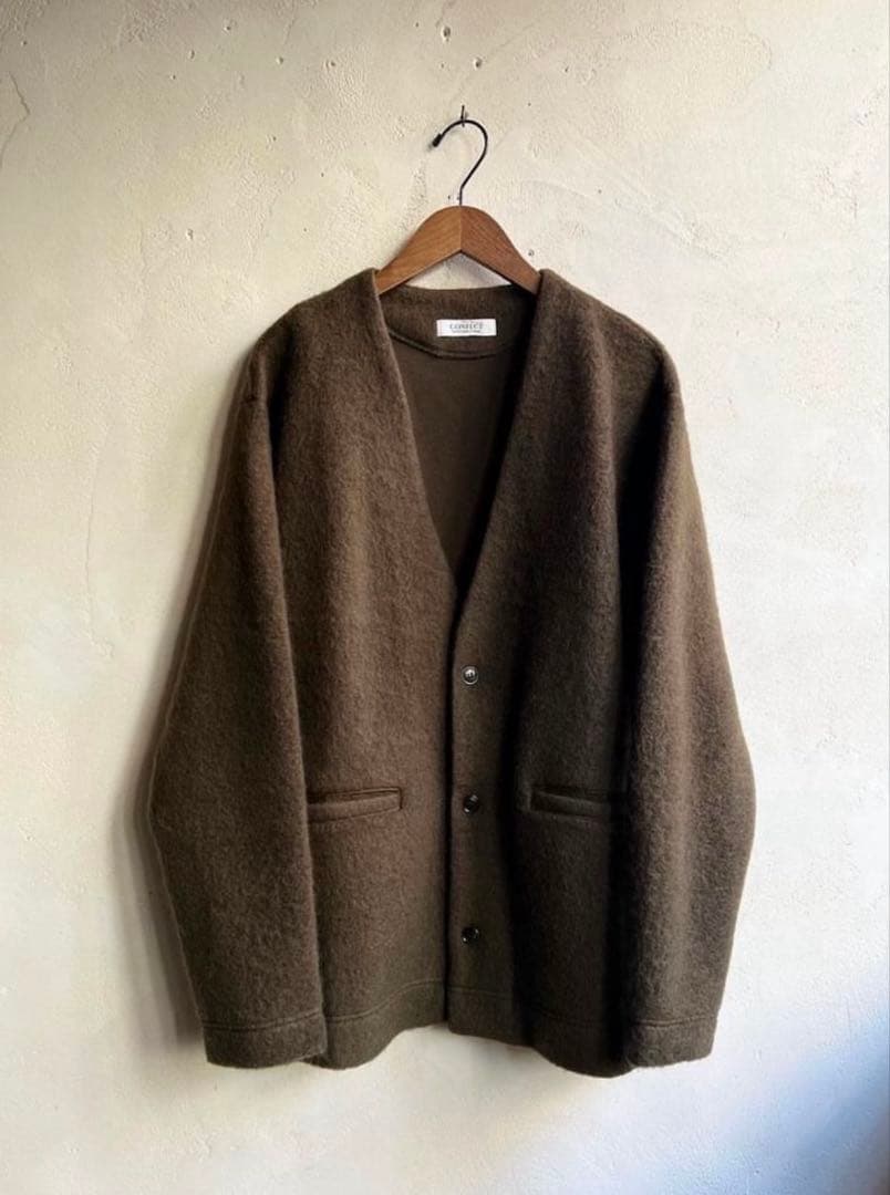 CONFECT ウールコットンオーバーカーディガン