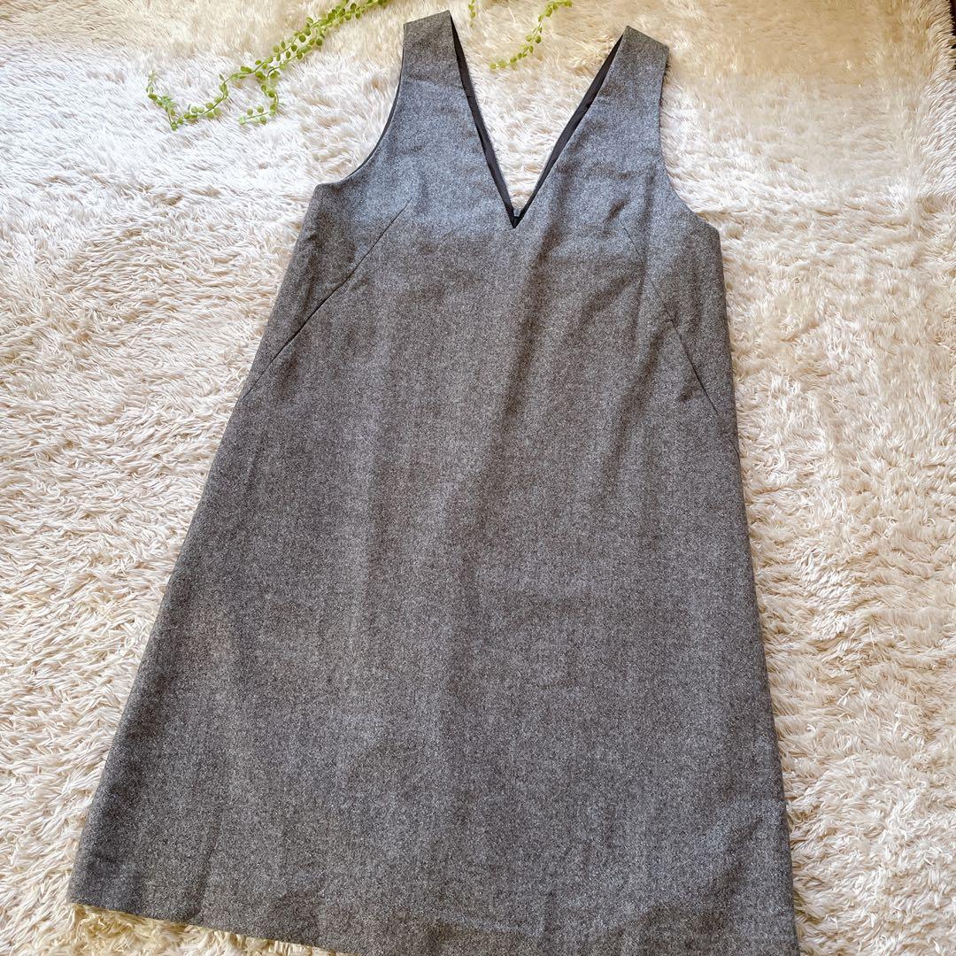 【美品】23区 大きいサイズ シルクネップツイード ジャンパースカート　4L