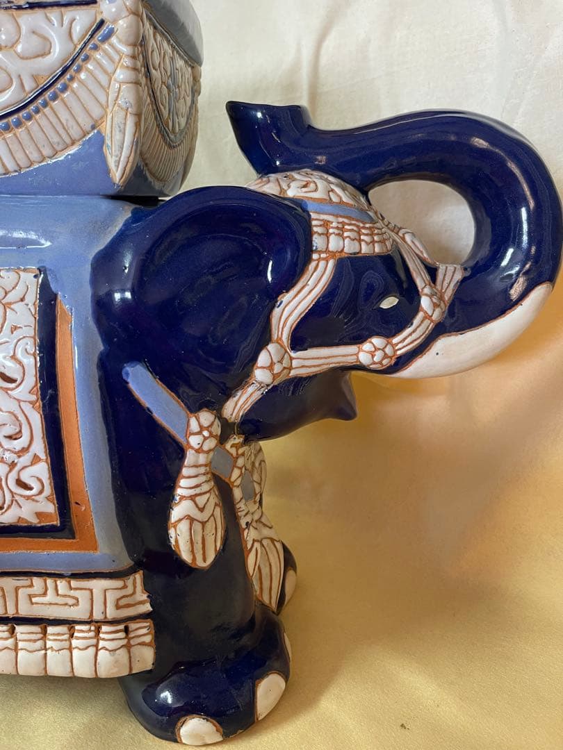 招福象 花台 エスニックアート 大型