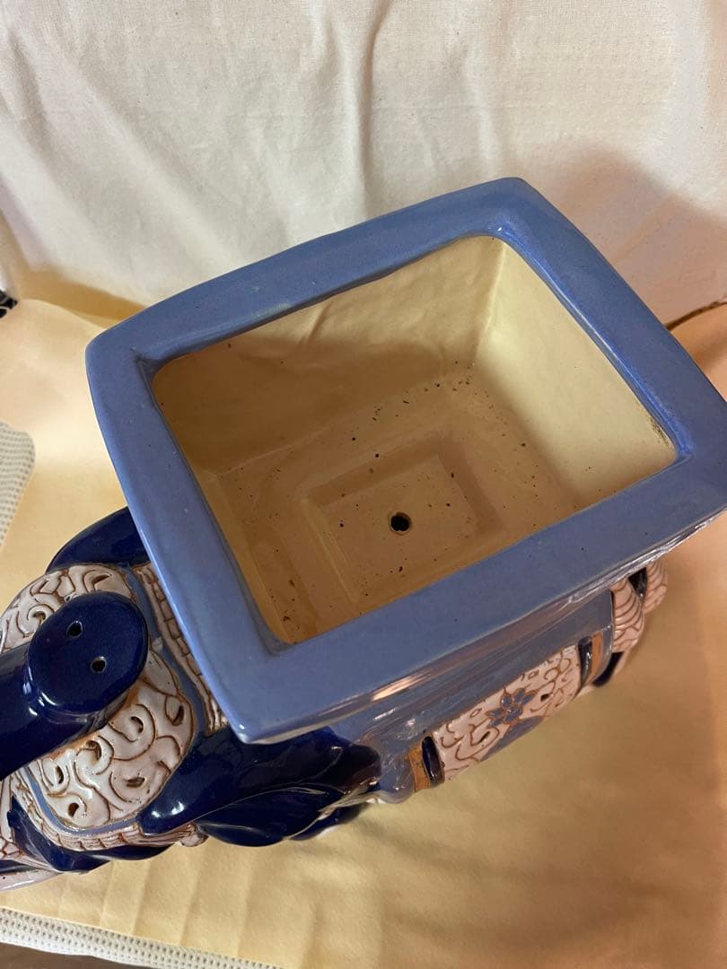 招福象 花台 エスニックアート 大型