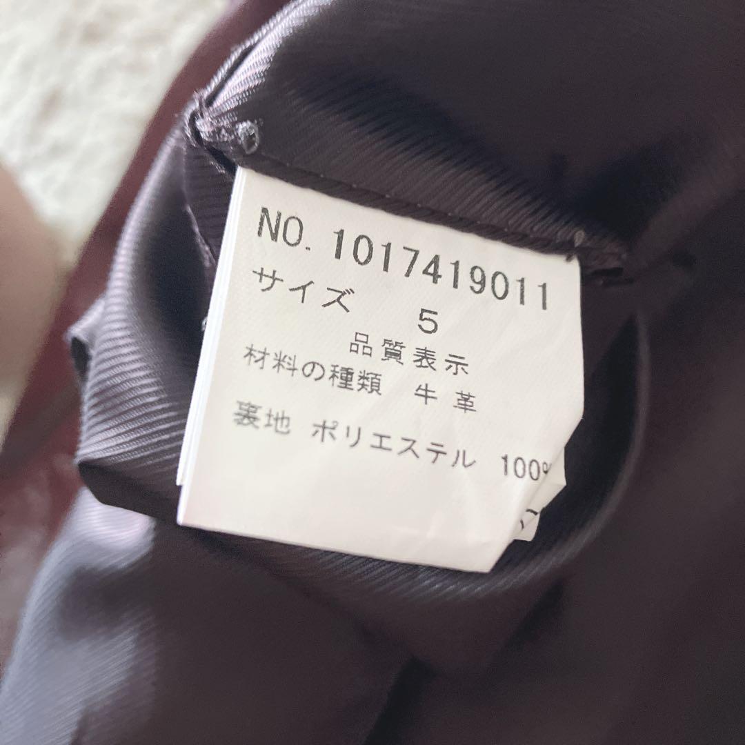 TETE HOMME　テットオム レザー シングルライダースジャケット【5】牛革