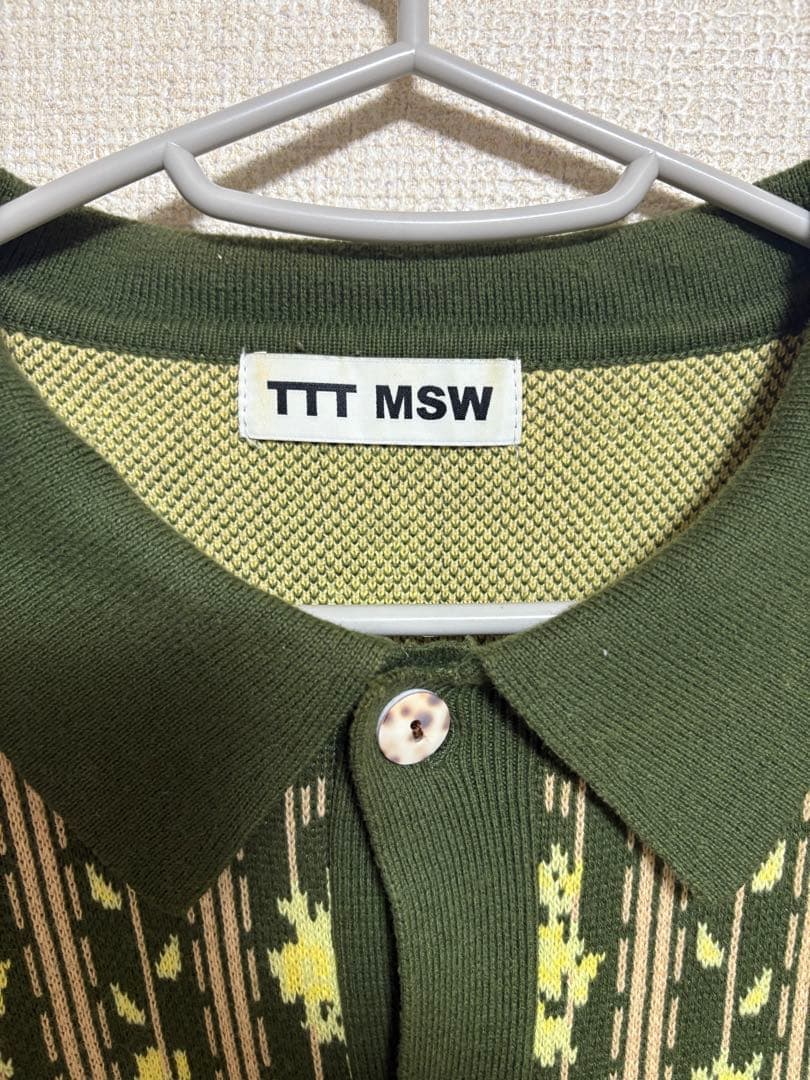 TTT MSW 花柄カーディガン グリーン