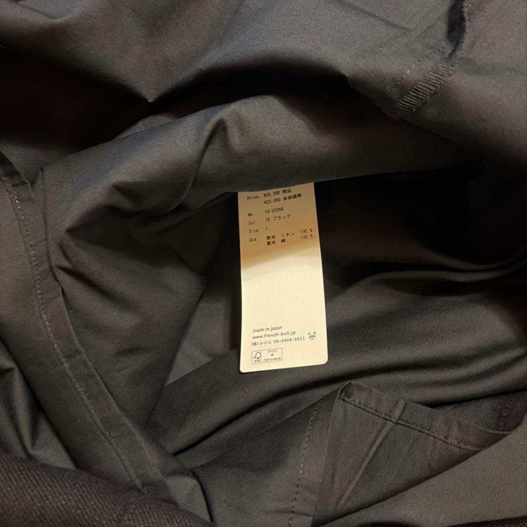 Cion| リネンVネックワンピース (black)