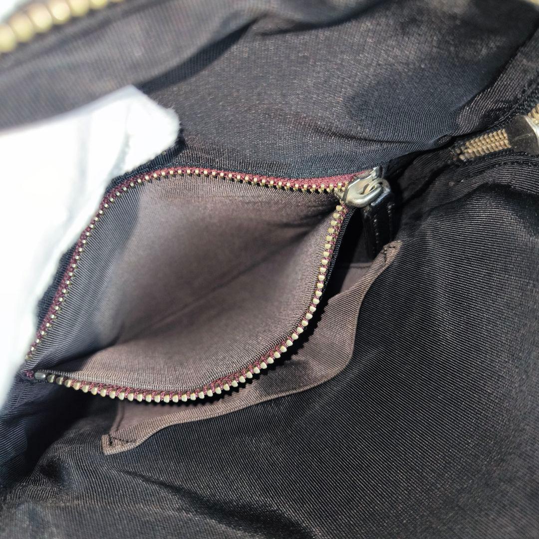 【美品】Paul Smith ボディバッグ レザー ブラック ゴールドロゴ