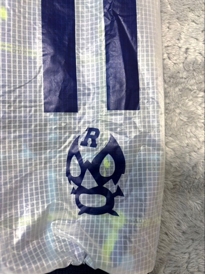 ラッセルノ ブルゾン 2重素材 表ナイロン100% シアー ブルーチェック柄 L