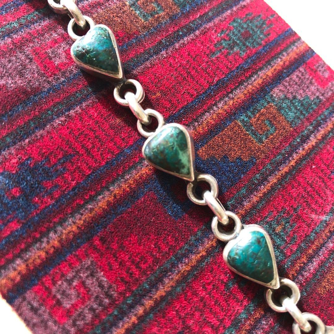 vintage メキシカンジュエリー ターコイズ ブレスレット シルバー925