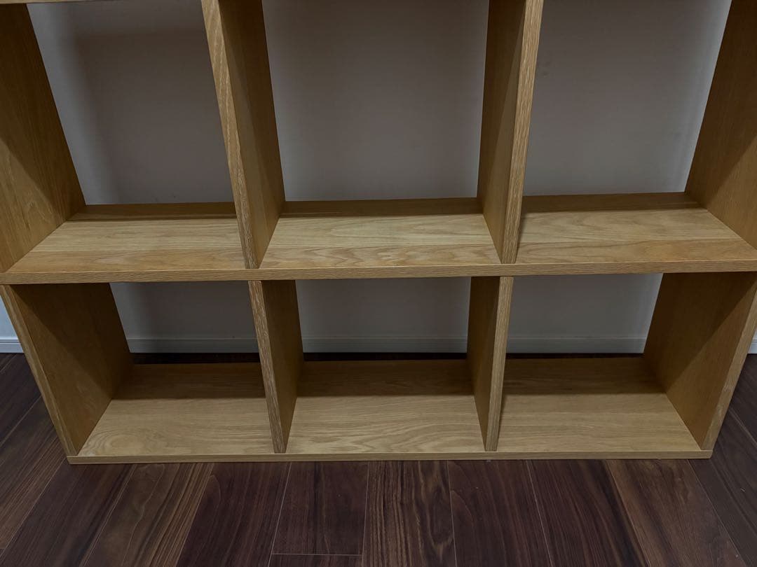 【無印良品】スタッキングシェルフ 3段×3列 オーク材