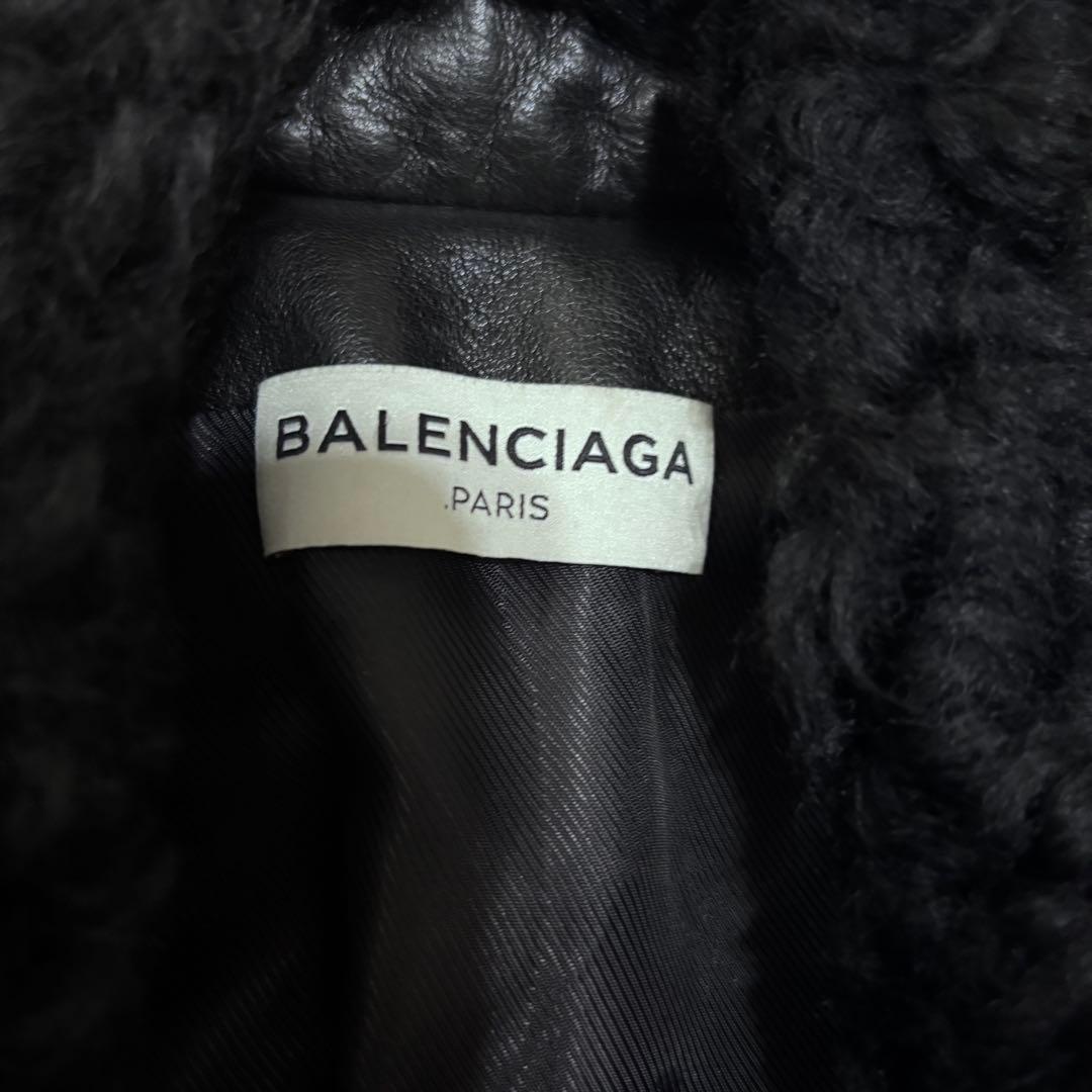 2016年秋冬バレンシアガ　レザージャケット　BALENCIAGA