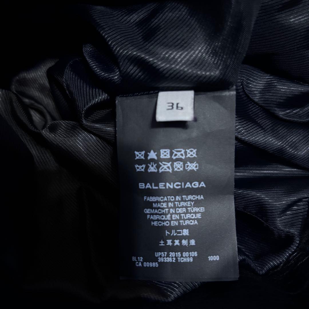 2016年秋冬バレンシアガ　レザージャケット　BALENCIAGA