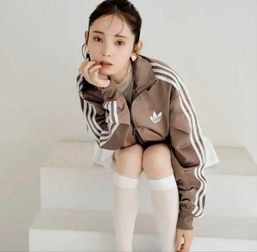 adidas snidelブラウン ストライプ ジャージ XS