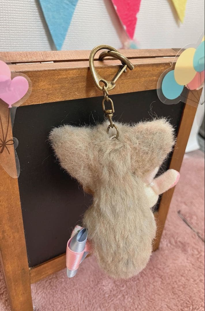 羊毛フェルト　ヨークシャテリア　ストラップ