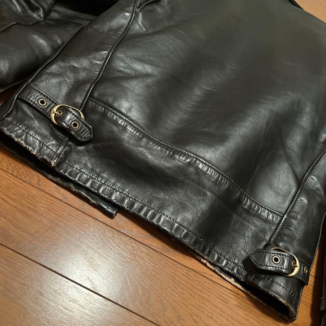 ミ*ろ様 Schott シングルライダースジャケット　643 定価18万円　サイ