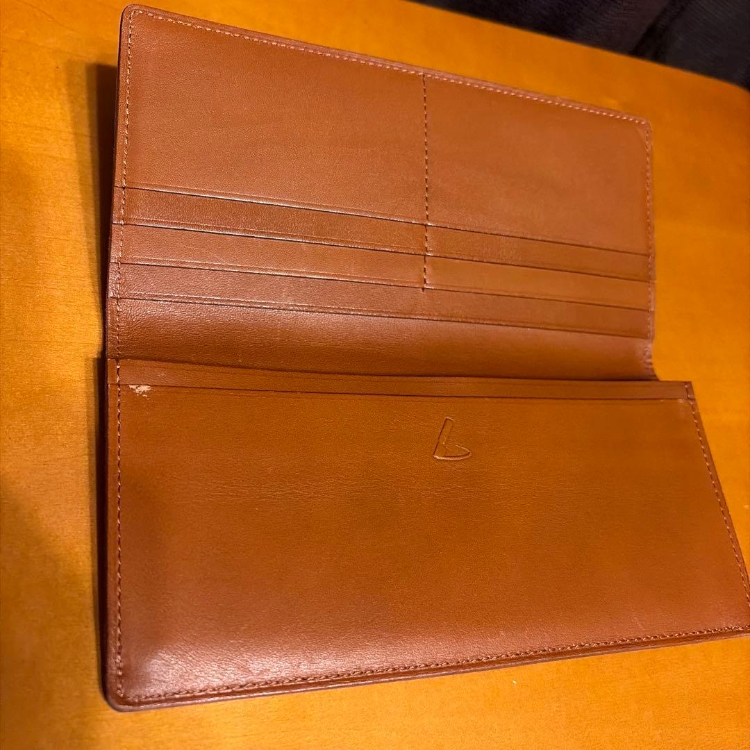 土屋鞄製造所 コードバン レザー製 黒 長財布 小銭入れなし