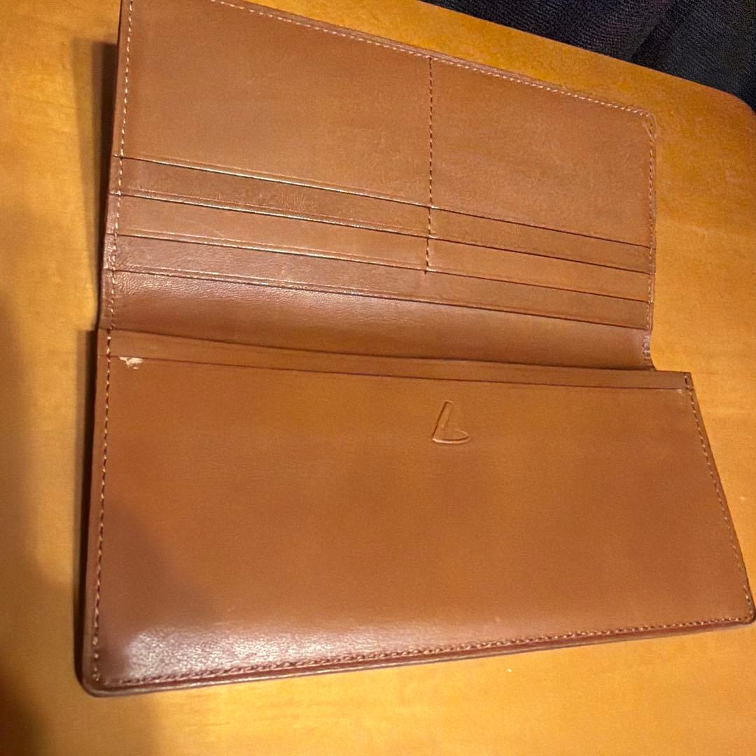 土屋鞄製造所 コードバン レザー製 黒 長財布 小銭入れなし