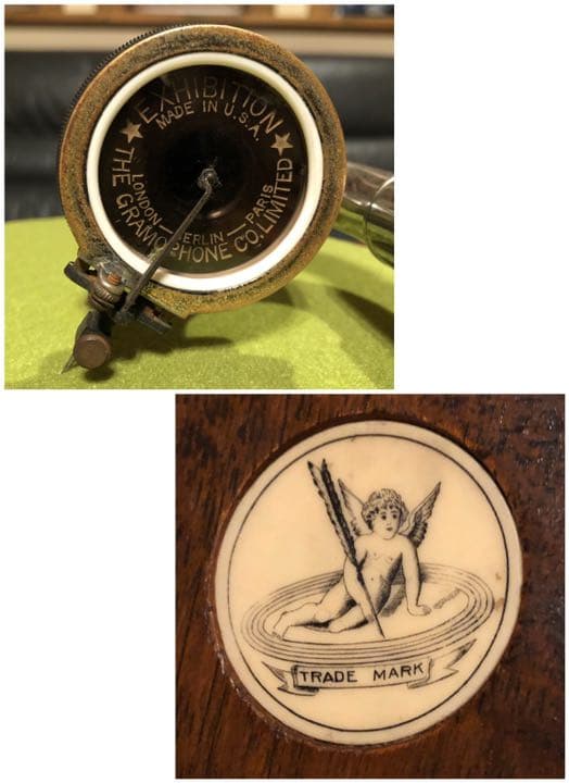 ♫独逸 HMV G&Tモナークラッパ 蓄音機 Victor ミュージアムクラス品