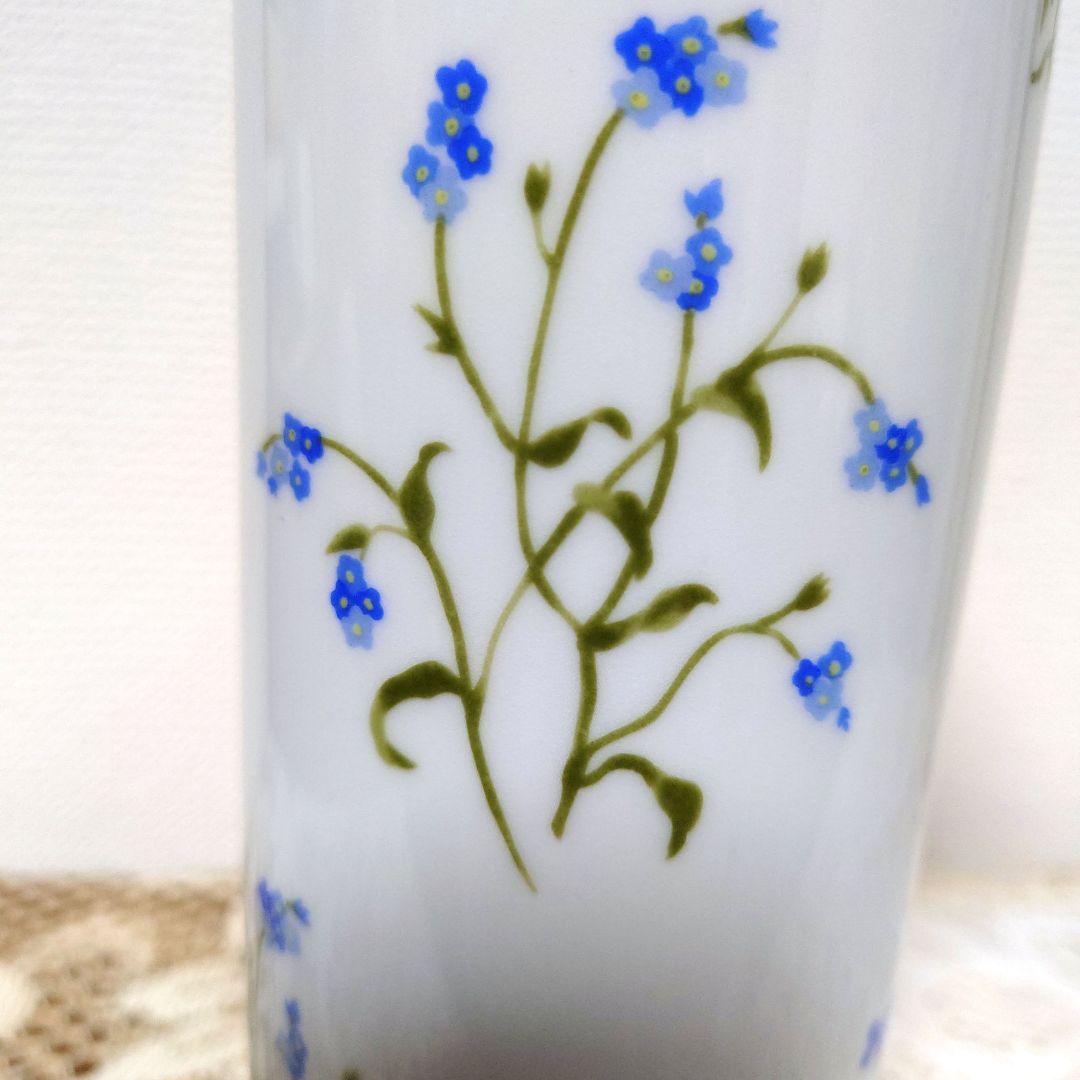 有田焼　花瓶　深川製磁　君島一郎デザイン花文花瓶