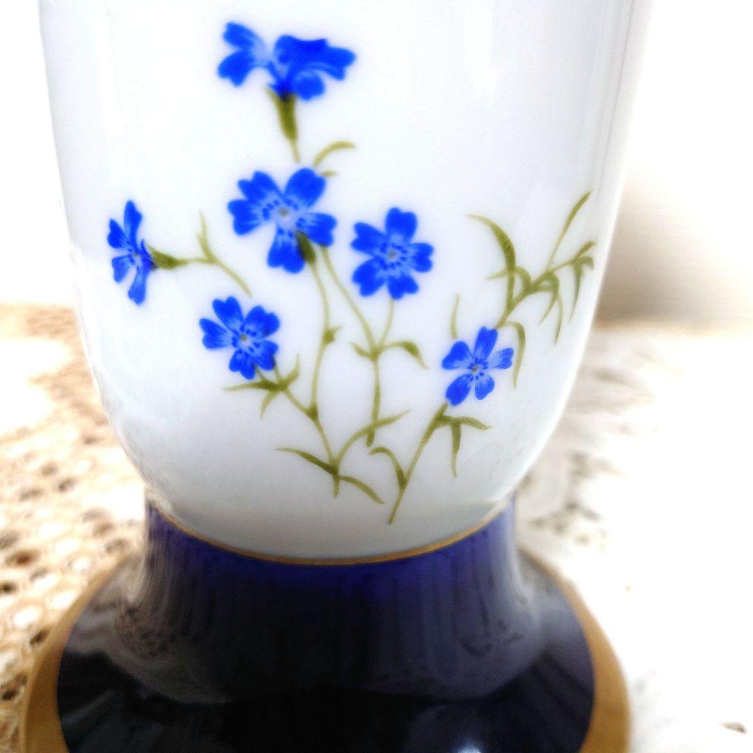 有田焼　花瓶　深川製磁　君島一郎デザイン花文花瓶