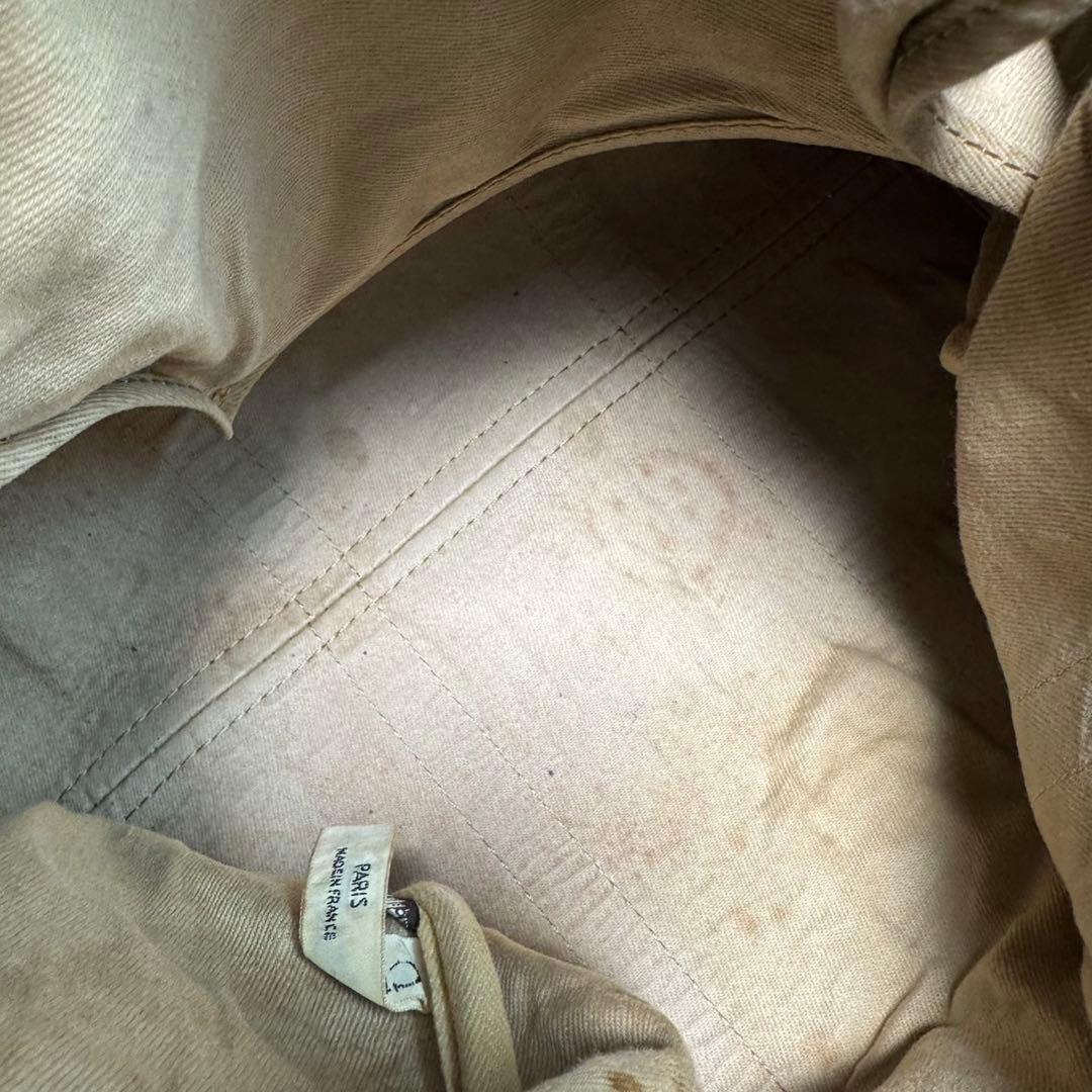 Dior トロッター ミニボストンバッグ ヴィンテージ レザー×キャンバス