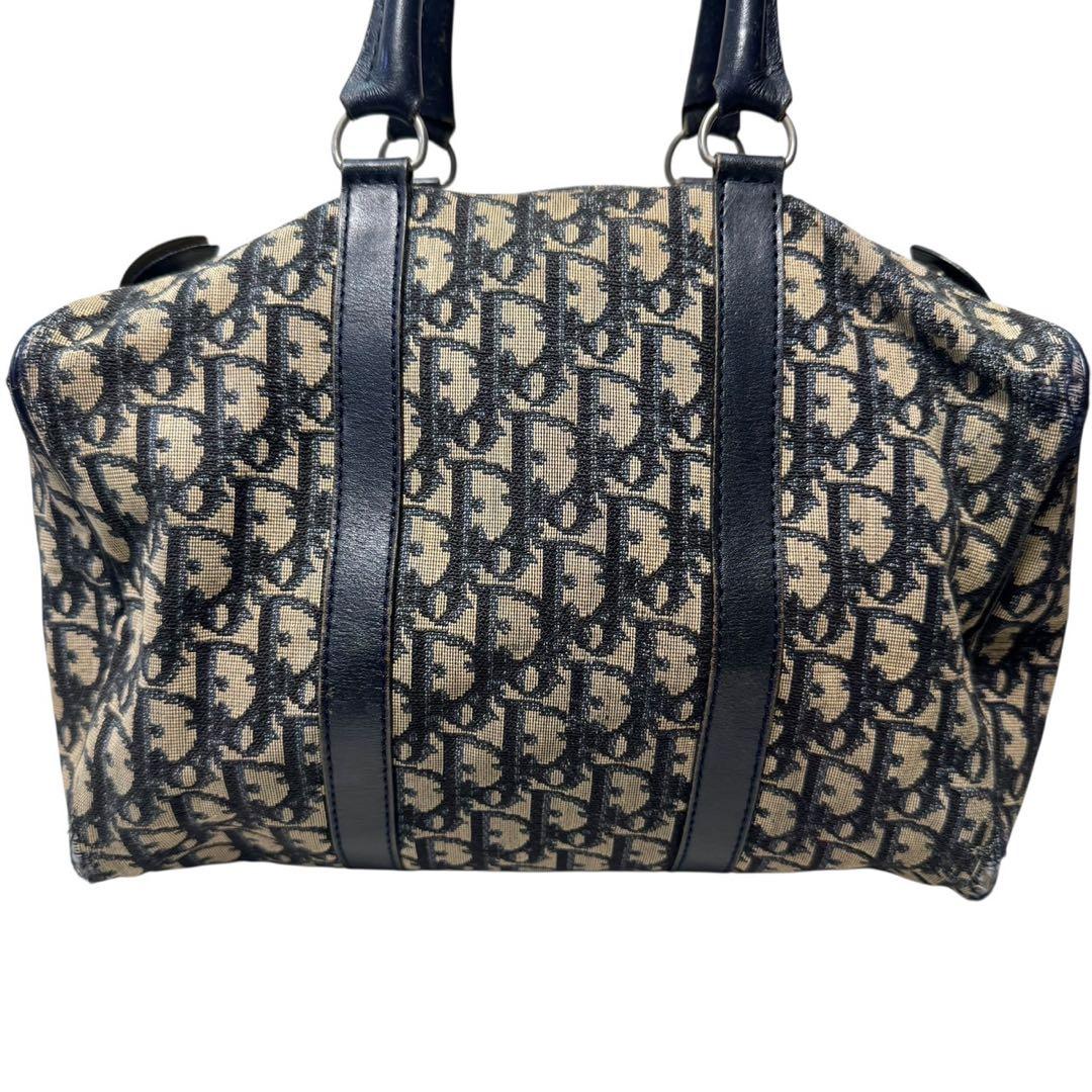 Dior トロッター ミニボストンバッグ ヴィンテージ レザー×キャンバス