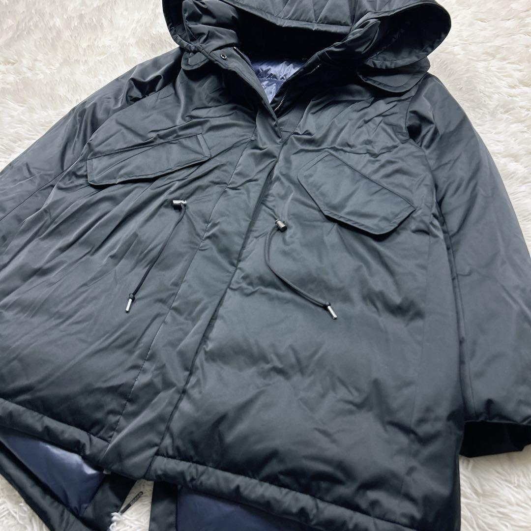 未使用級　人気完売　ユニクロ　プラスジェイ　ダウンショートコート　ブラック　L