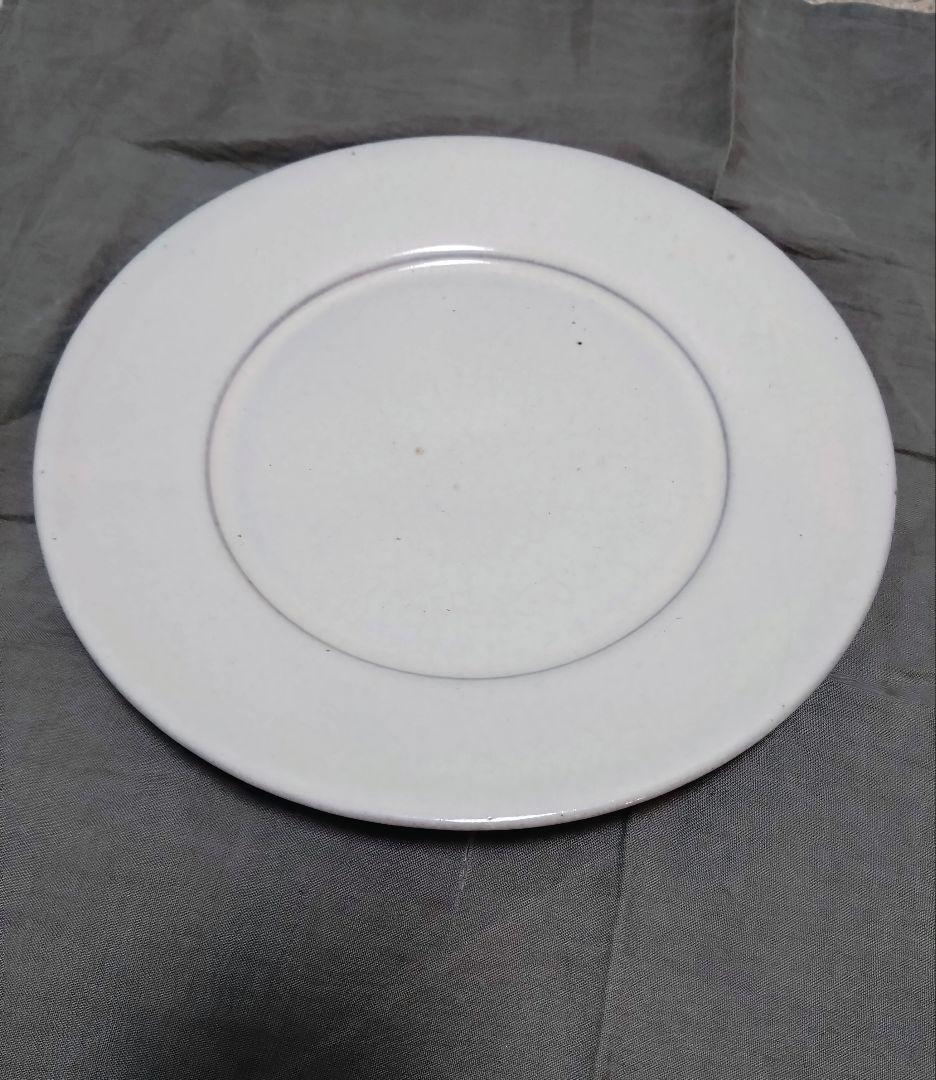 郡司庸久　郡司製陶所　リム皿　27cm　白　益子焼　作家もの
