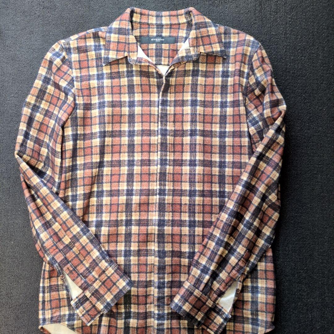GIVENCHY チェック柄 長袖シャツ