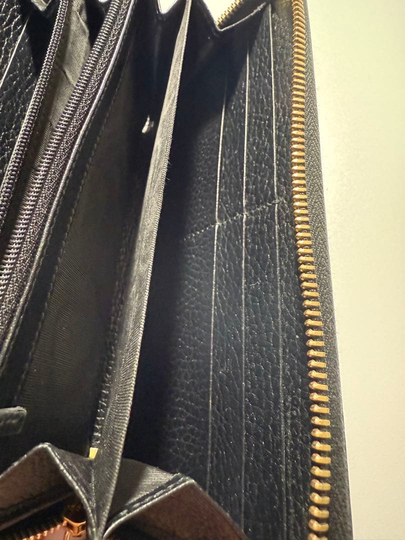 GUCCI 長財布 マーモント ブラック ラウンドファスナー 付属品