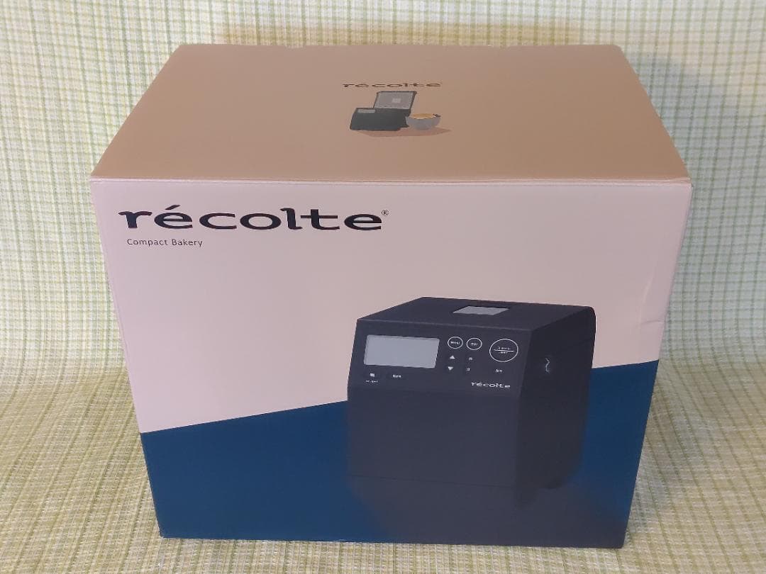 新品 レコルト ホームベーカリー レシピ本付 グレー パン焼き器 RBK-1